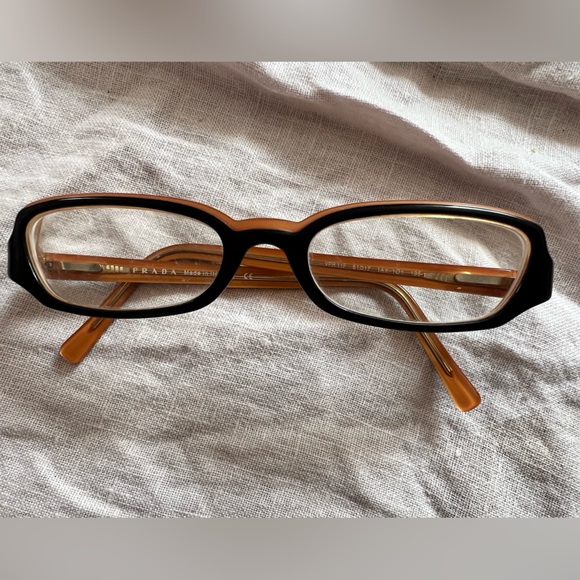 Vintage Prada Glasses Black and Orange - Picture 1 of 4